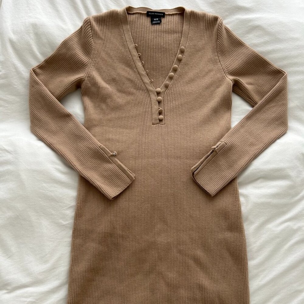 Club monaco wool knit sweater dress